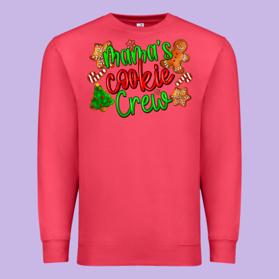 Mama's Cookie Crew Premium Sweatshirt Designed By Lillyallendesigns