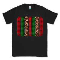 Black christmas glitter leopard brushstroke Classic Tee - AdoDesignShop