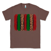 Chestnut christmas glitter leopard brushstroke Classic Tee - AdoDesignShop