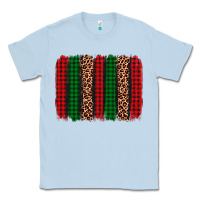 Dusty Blue christmas glitter leopard brushstroke Classic Tee - AdoDesignShop