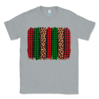 Heather Grey christmas glitter leopard brushstroke Classic Tee - AdoDesignShop