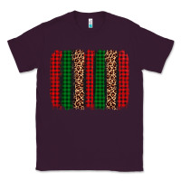 Plum christmas glitter leopard brushstroke Classic Tee - AdoDesignShop