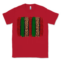 Red christmas glitter leopard brushstroke Classic Tee - AdoDesignShop