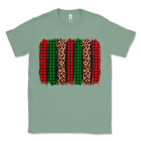 Sage christmas glitter leopard brushstroke Classic Tee - AdoDesignShop