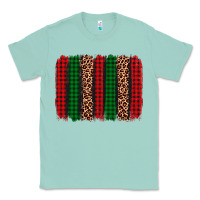Seafoam christmas glitter leopard brushstroke Classic Tee - AdoDesignShop