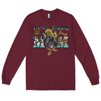 Burgundy french bulldog mom Long Sleeve Tee - BarkalooDesign