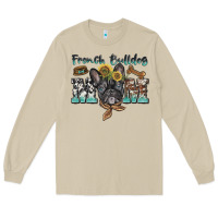 Mushroom french bulldog mom Long Sleeve Tee - BarkalooDesign