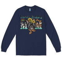 Navy french bulldog mom Long Sleeve Tee - BarkalooDesign