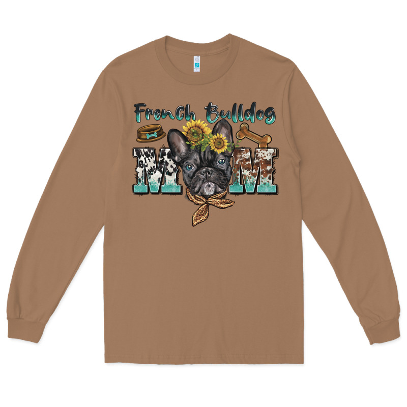 French Bulldog Mom Long Sleeve Tee by BarkalooDesign | Teevron