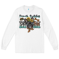 White french bulldog mom Long Sleeve Tee - BarkalooDesign