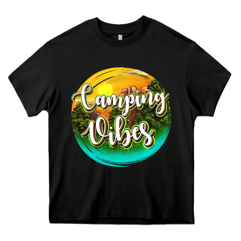 Camping Vibes Heavy Core Tee by texasbilliewilder | Teevron