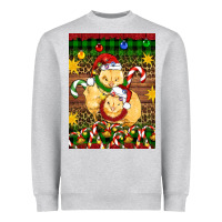 Heather Grey Christmas chick air freshener Heavyweight Sweatshirt - Artiststas