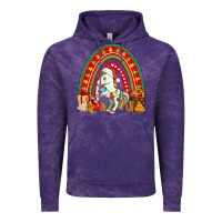 Cloud Purple Christmas Unicorn Rainbow Vintage Hoodie - FaDigitalArtStudio