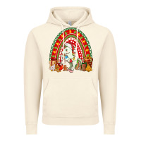 Vintage Artic Christmas Unicorn Rainbow Vintage Hoodie - FaDigitalArtStudio