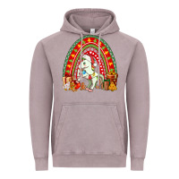 Vintage Zinc Christmas Unicorn Rainbow Vintage Hoodie - FaDigitalArtStudio