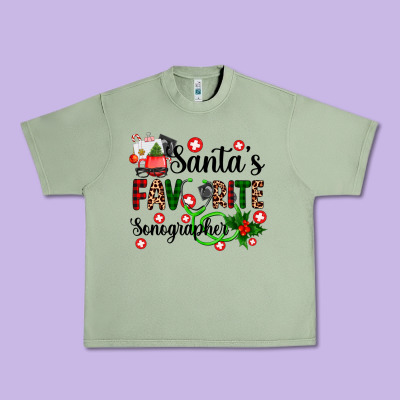 Santa's Favorite Sonographer Urban Heavy Tee Designed By Adodesignshop