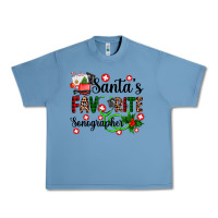 Pebble Blue santa's favorite sonographer Urban Heavy Tee - AdoDesignShop