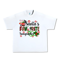 White santa's favorite sonographer Urban Heavy Tee - AdoDesignShop
