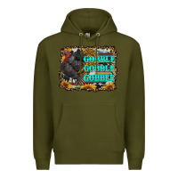 Army Green gobble gobble gobble Premium Hoodie - RanaPortraitStore