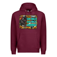 Burgundy gobble gobble gobble Premium Hoodie - RanaPortraitStore