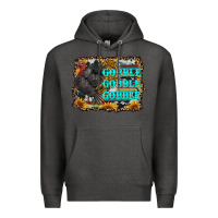 Charcoal Heather gobble gobble gobble Premium Hoodie - RanaPortraitStore