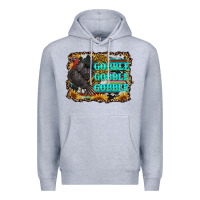 Heather Grey gobble gobble gobble Premium Hoodie - RanaPortraitStore