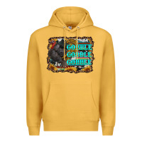 Mustard gobble gobble gobble Premium Hoodie - RanaPortraitStore