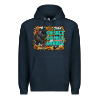 Navy gobble gobble gobble Premium Hoodie - RanaPortraitStore