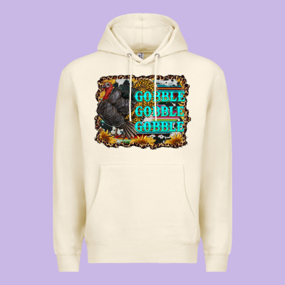 Gobble Gobble Gobble Premium Hoodie Designed By Ranaportraitstore