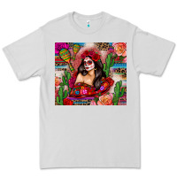 Mexico Girl Serape Premium Tee | Teevron