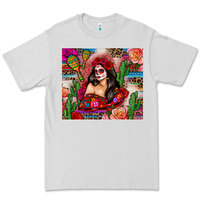 Mexico Girl Serape Premium Tee by Zillion Design Studio | Teevron