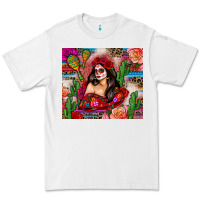 White mexico girl serape Premium Tee - Zillion Design Studio