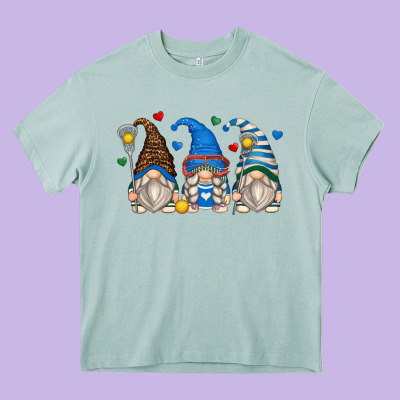 Lacrosse Gnomes Heavy Core Tee Designed By Zillion Design Studio