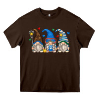 Chocolate Brown lacrosse gnomes Heavy Core Tee - Zillion Design Studio