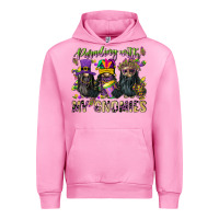 Fuchsia Pink parading with my gnomies Urban Hoodie - CowGirlArtShop