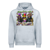 Heather Grey parading with my gnomies Urban Hoodie - CowGirlArtShop