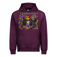 Mauve Wine parading with my gnomies Urban Hoodie - CowGirlArtShop