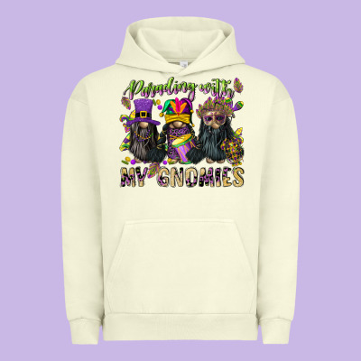 Parading With My Gnomies Urban Hoodie Designed By Cowgirlartshop