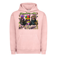 Pigment Salmon parading with my gnomies Urban Hoodie - CowGirlArtShop