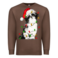 Chestnut christmas shih tzu dog Premium Sweatshirt - LillyAllenDesigns