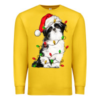 Lemon christmas shih tzu dog Premium Sweatshirt - LillyAllenDesigns
