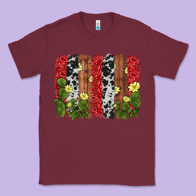 Cactus Cowhide  Brushstroke Classic Tee Designed By Adodesignshop