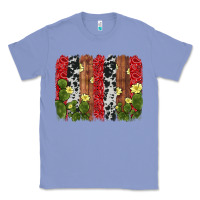 Colony Blue cactus cowhide  brushstroke Classic Tee - AdoDesignShop
