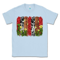 Dusty Blue cactus cowhide  brushstroke Classic Tee - AdoDesignShop