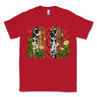 Red cactus cowhide  brushstroke Classic Tee - AdoDesignShop