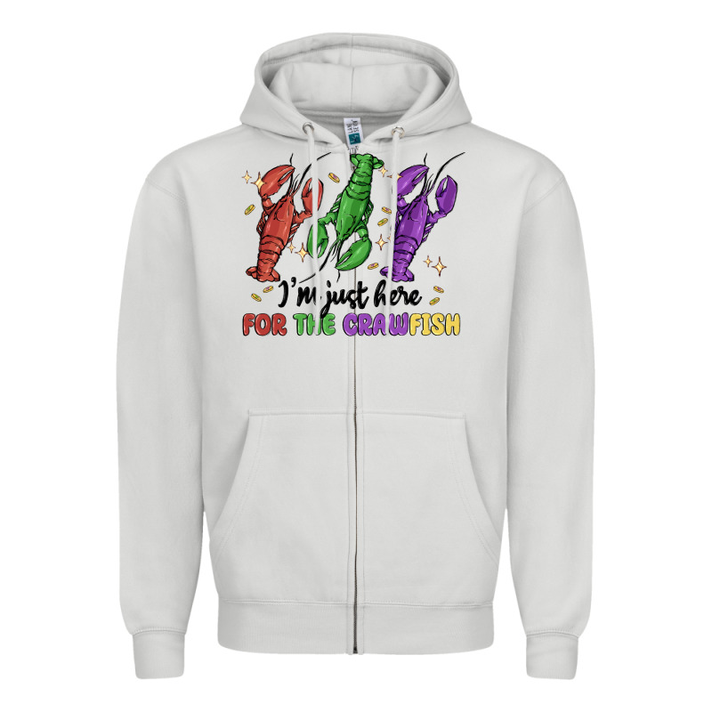 I'm Just Here For The Crawfish Zipper Hoodie by MaliasSmallBusiness | Teevron