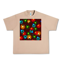 Burro christmas lights seamless pattern Urban Heavy Tee - BundleAndBundleShop
