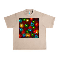 French Oak christmas lights seamless pattern Urban Heavy Tee - BundleAndBundleShop