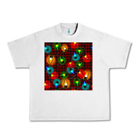 Lunar Rock christmas lights seamless pattern Urban Heavy Tee - BundleAndBundleShop
