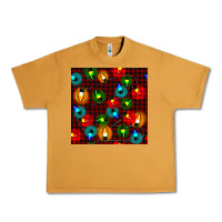 Peanut Butter christmas lights seamless pattern Urban Heavy Tee - BundleAndBundleShop